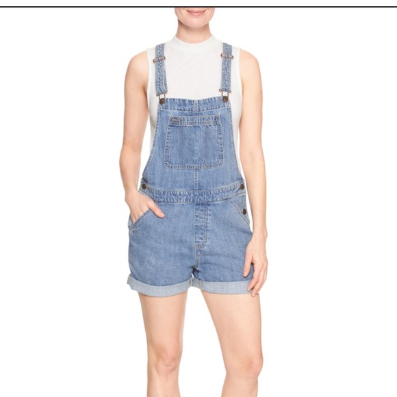 Gap denim overall shorts Clearance